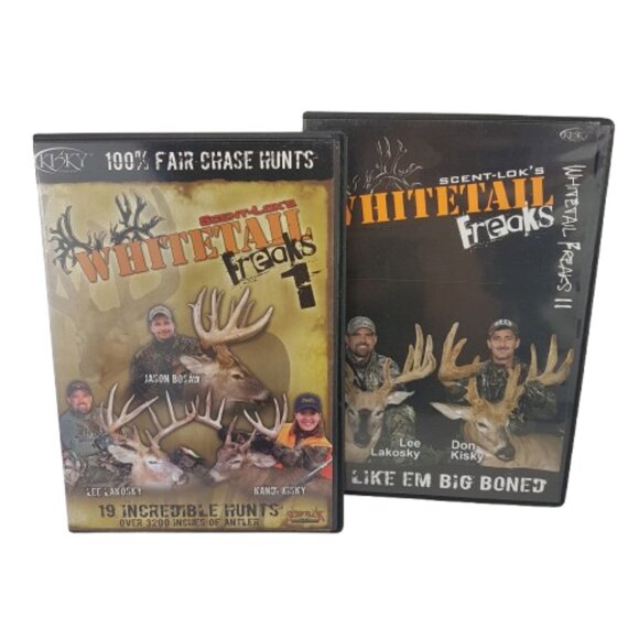 Lot of 3 Realtree & Scent-Lok's Whitetail Freaks Volumes 1, 2, 5 Hunting DVDs - Picture 2 of 8